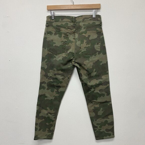 Gap Camouflage Pants Women's Sz 29/8 Petite True Skinny High Rise Olive Green - Picture 5 of 12